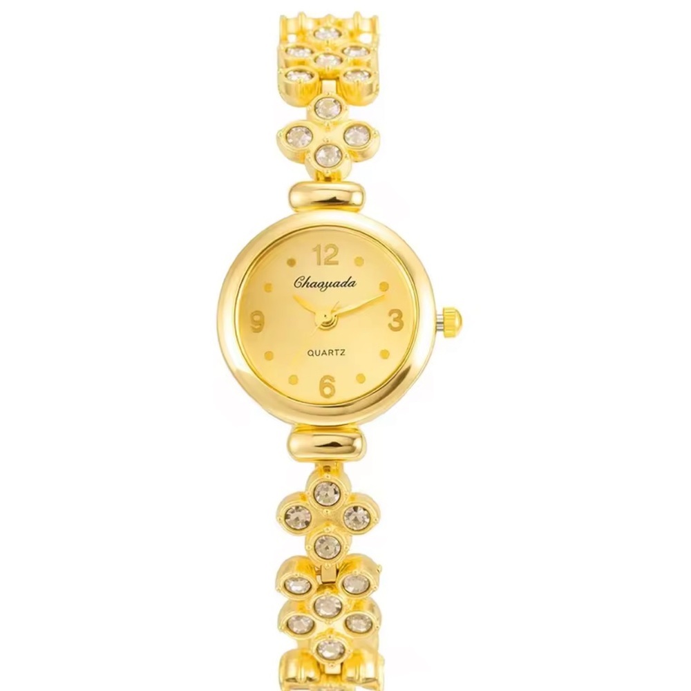 Classic Panthere Vintage classy Gold Chain Bracelet Zircon/waterproof